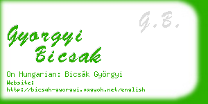 gyorgyi bicsak business card